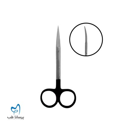 قیچی اریس سر صاف دسته مشکی کاریزما ch-125-005